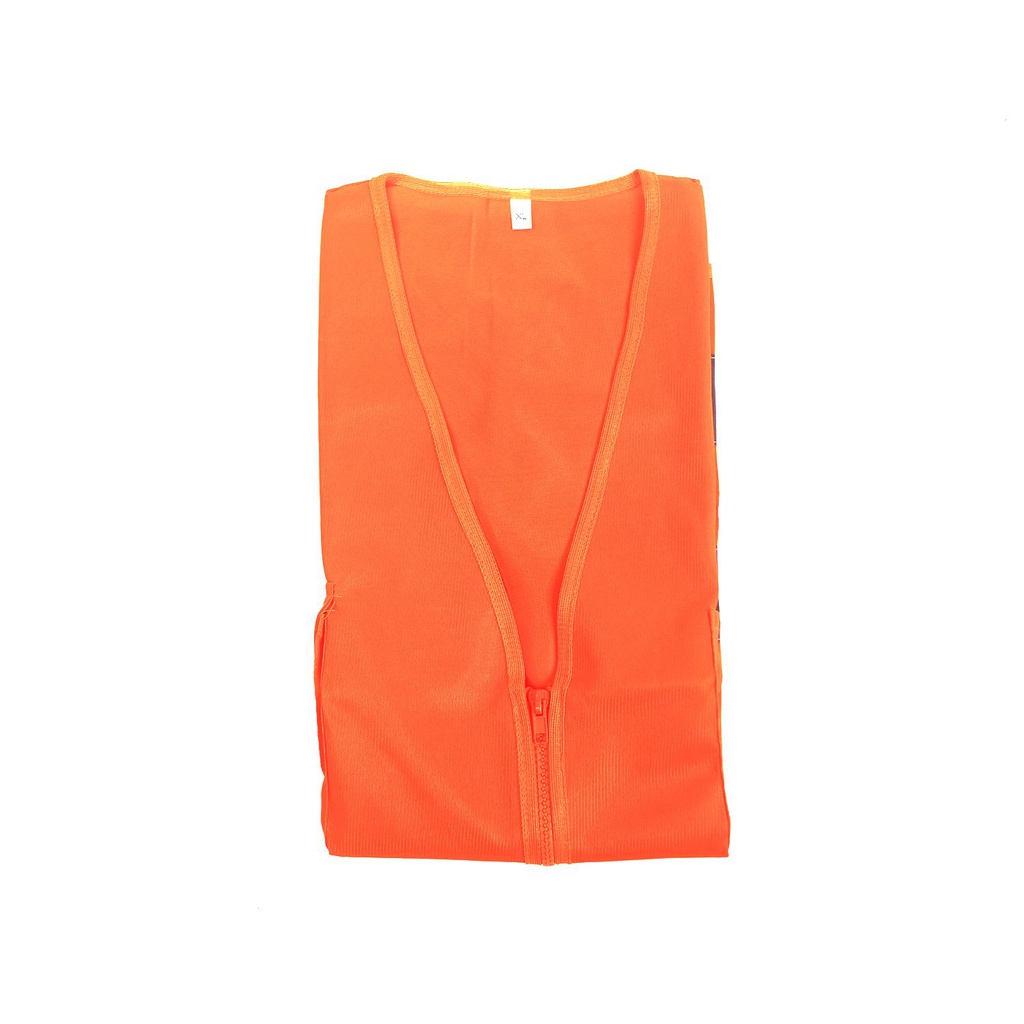 Chaleco reflectiva xl con bolsa lm-v016 anaranjado / gris