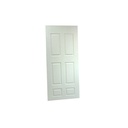 Puerta madera hdf 6p 36"x80" 10182 blanco
