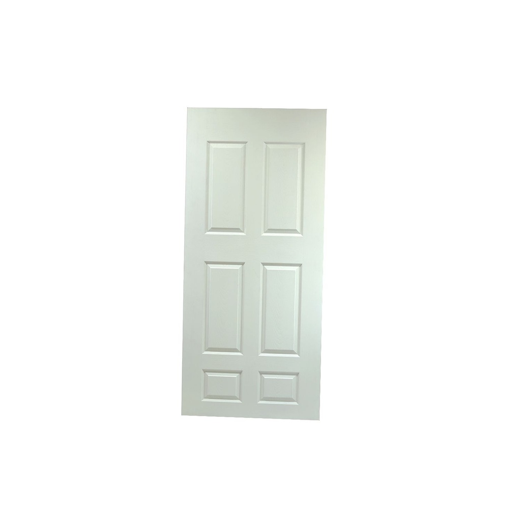 Puerta madera hdf 6p 36"x80" 10182 blanco