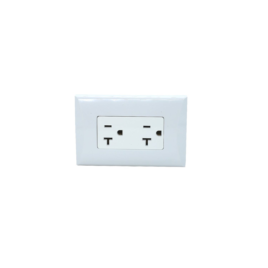 Tomacorriente doble 20a 125v eagle 1020w