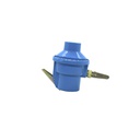 Valvula paratanque de gas 3/8" 1clip gr505 azul