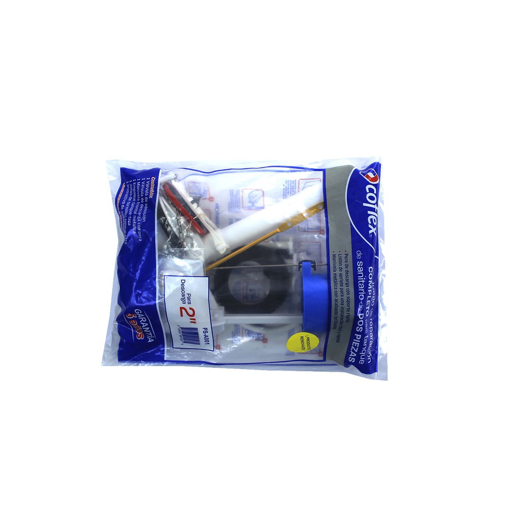 Accesorios completos pvc para sanitario coflex ps-a001