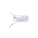 Cadena perro 35-6' 033ec cromo pulido china