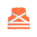 Chaleco reflectivo m 56x64cm lmv013 anaranjado / gris