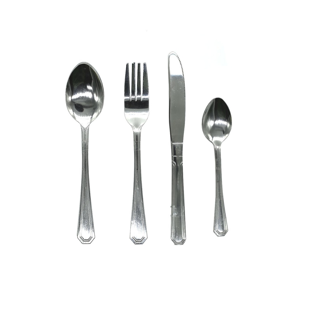 Cubiertos 16pc acero inoxidable lu04-16 blister