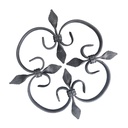 Decoracion para balcon forma de flor 4x20x250mm 42817