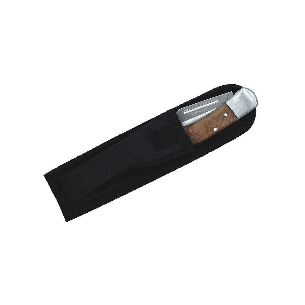 Navaja mango madera estuche vikingo h-hm-1547