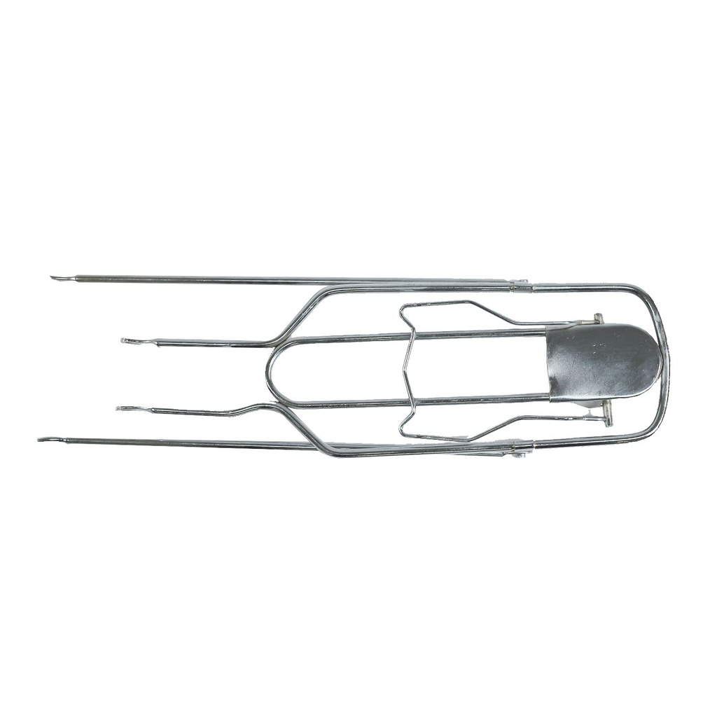 Parrilla bici 26 mtb hierro 15.5" s232 cromo pulido