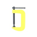 Prensa sargento 3" tipo "g" vikingo amarillo/ negro