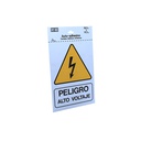 Rotulo autoadhesivo "peligro alto voltaje" 5
