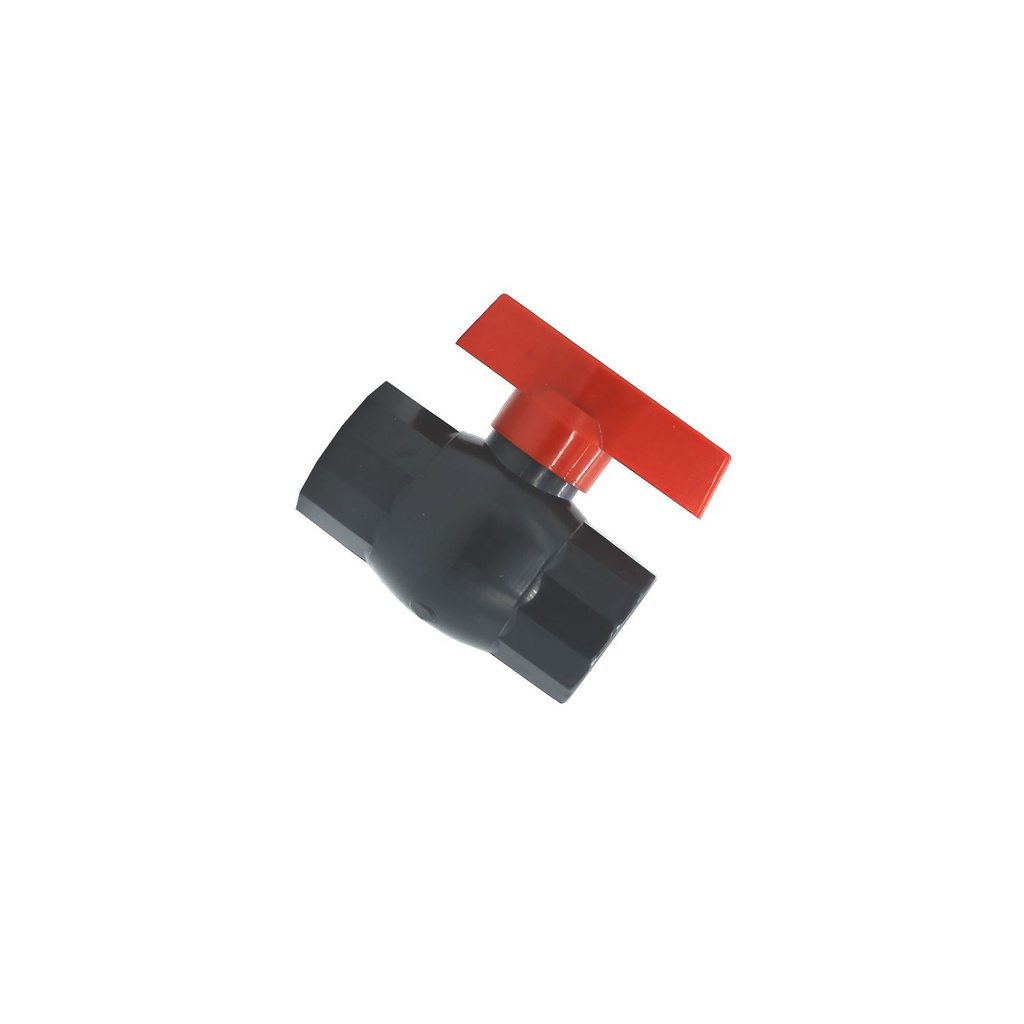 Valvula balin 1.1/4" pvc sin rosca para l gris/blanco