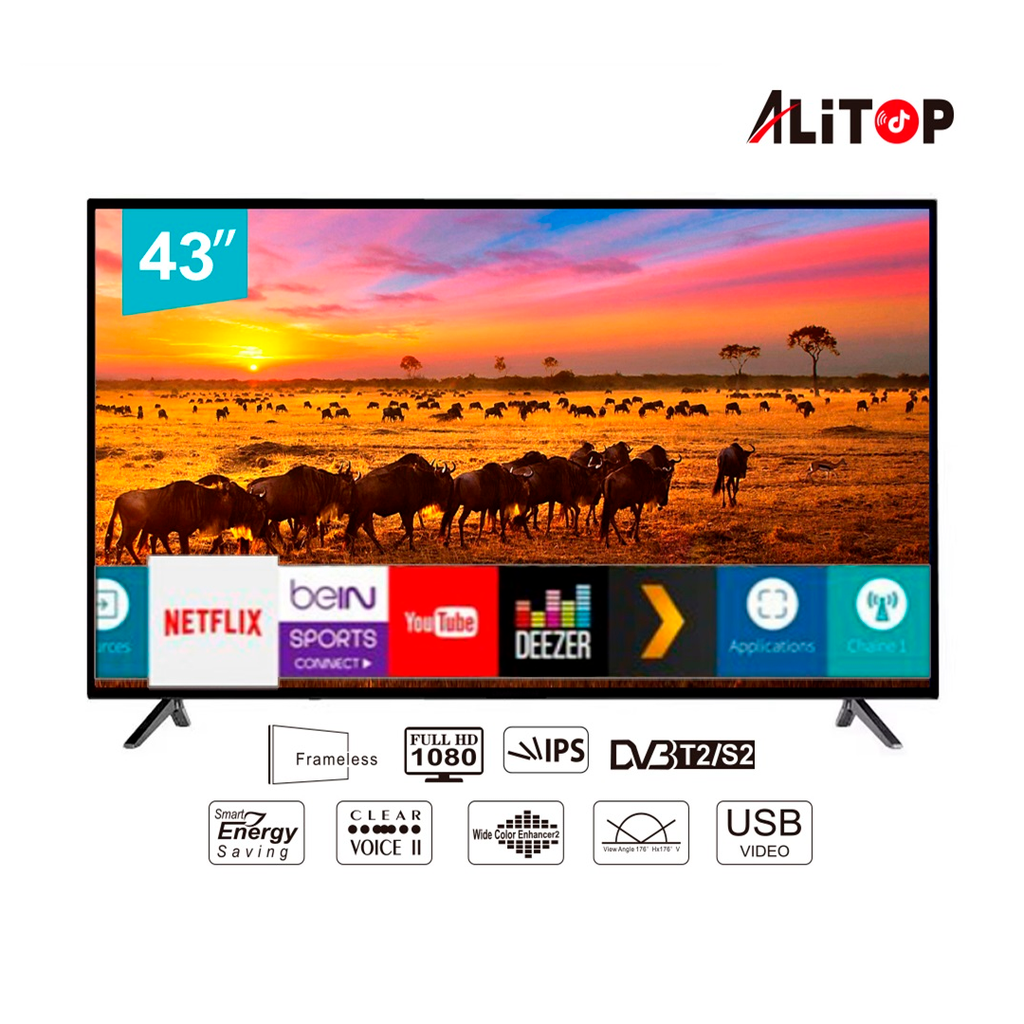 Televisor Alitop 43" Led Smart T.V. Fl