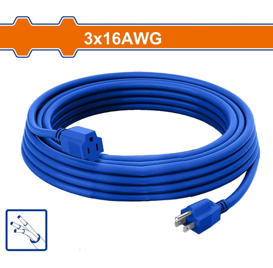 Extension Electrica 7' 13A 3/16G Wadfow Wej3601