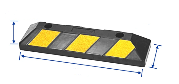 TOPE HULE PARQUEO 50X15X10CM WADFOW WYJ5A15