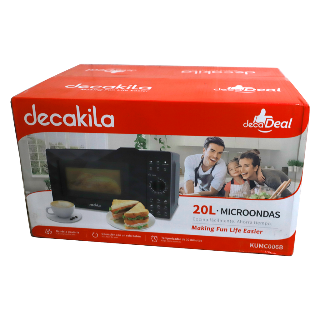 Microonda de perilla 600w decakila kumc006b negro