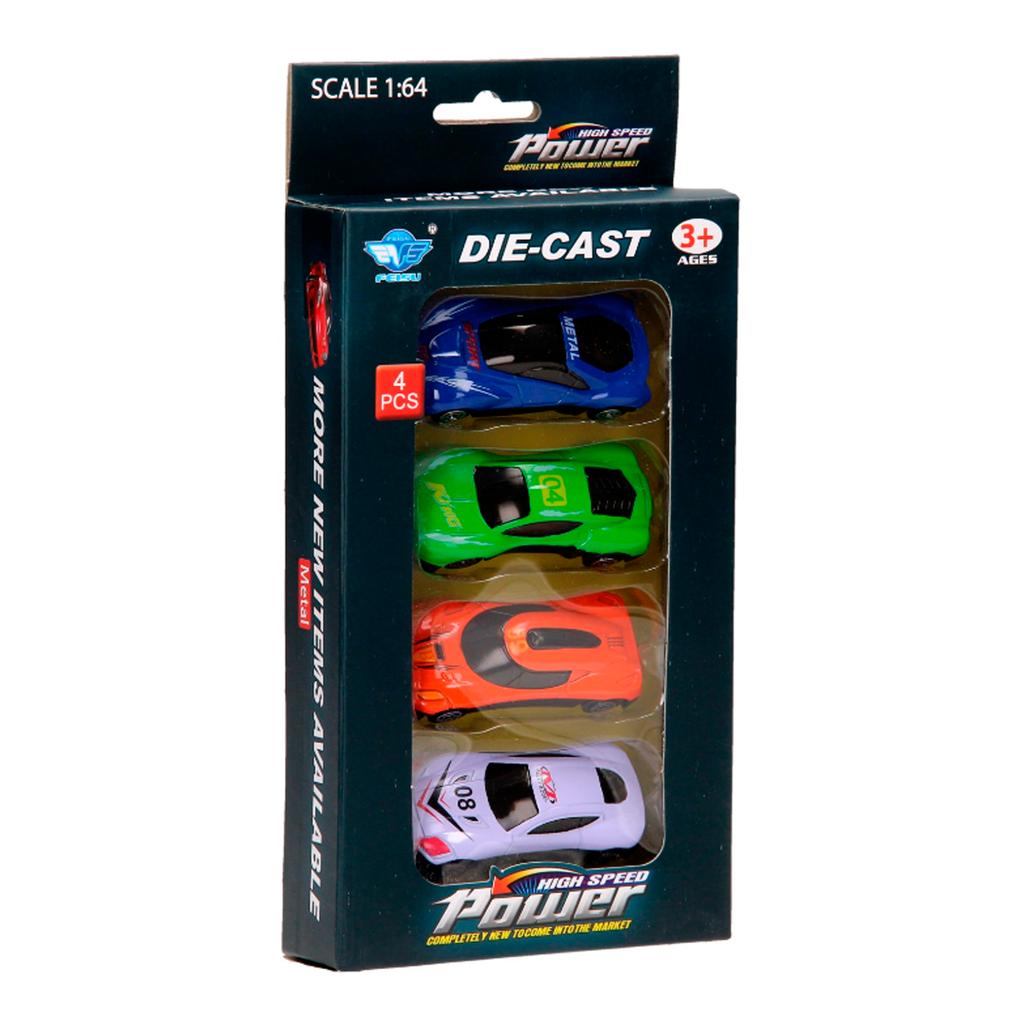 Juguete De Carritos 5Pc Metal 1603I329