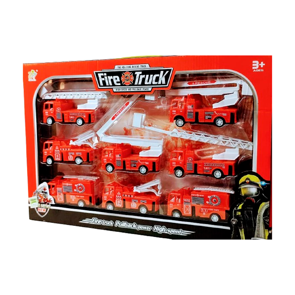 Juguete De Carro Bombero 8Pc 1601C004