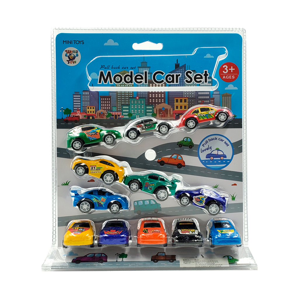 Juguete De Carro Metal 12Pc Jb20159