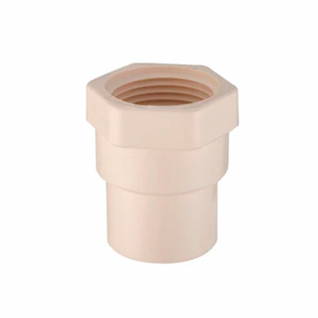 Adaptador cpvc hembra 3/4" para agua caliente