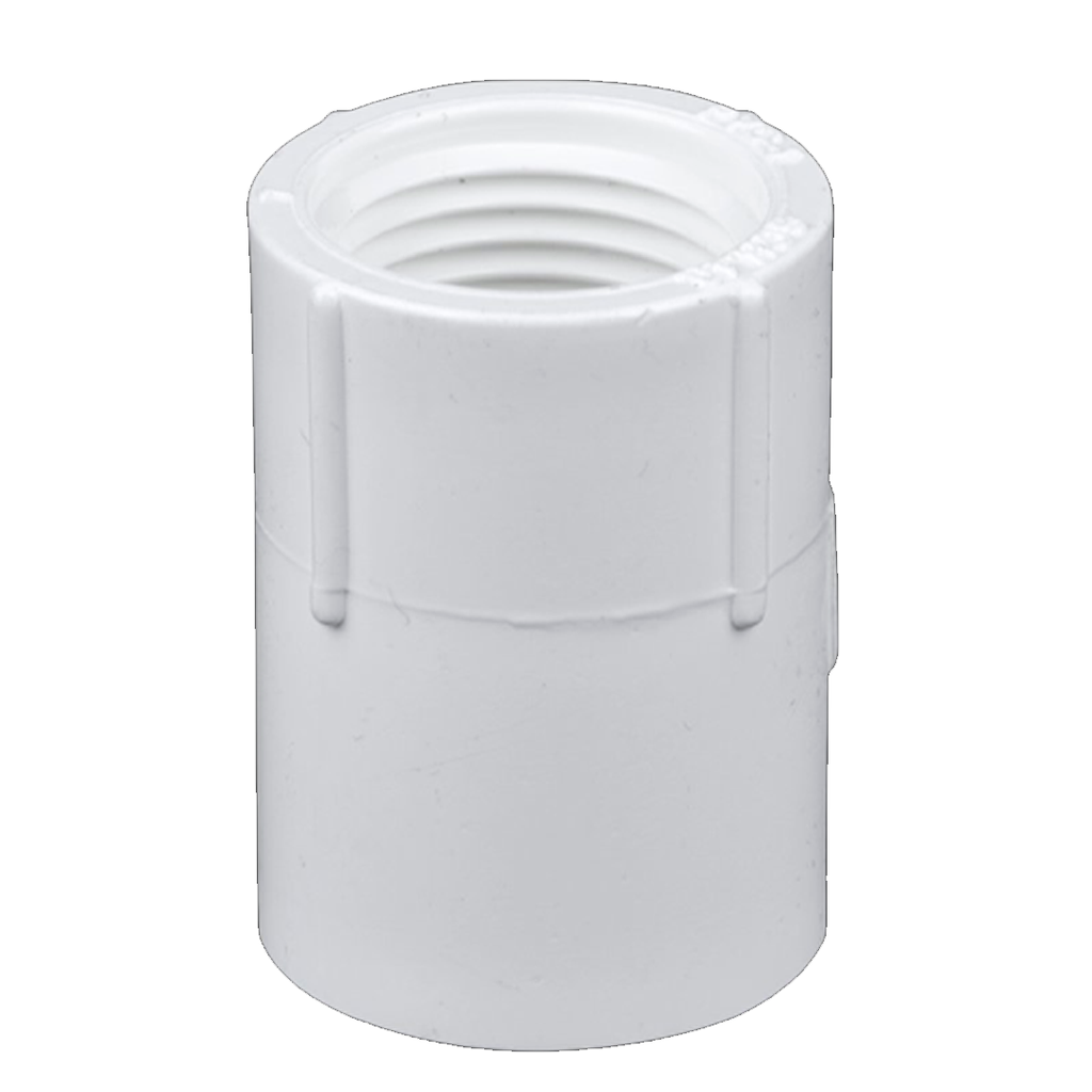 Adaptador pvc hembra 1" con rosca inyectado
