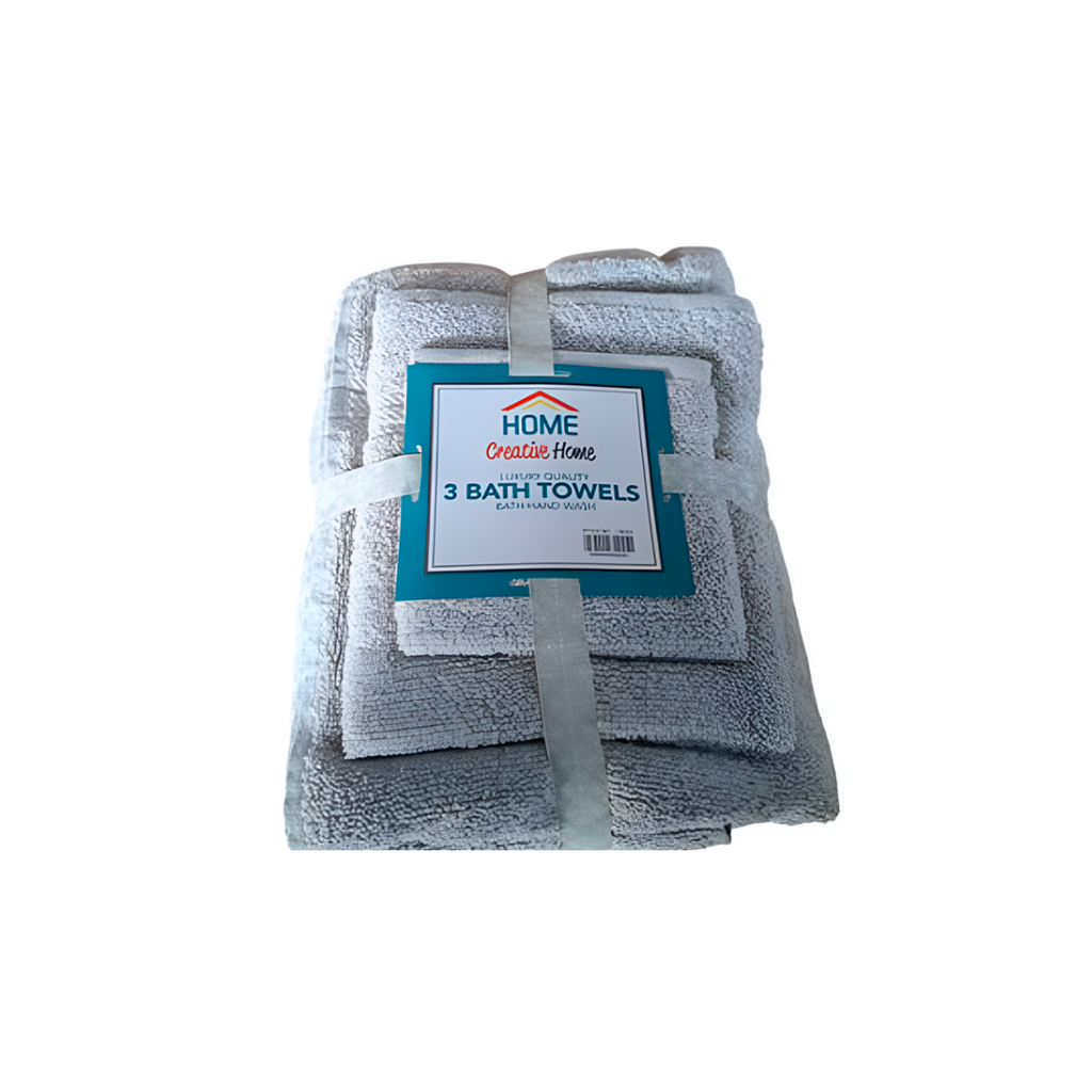 Toalla para baño 3pc gris