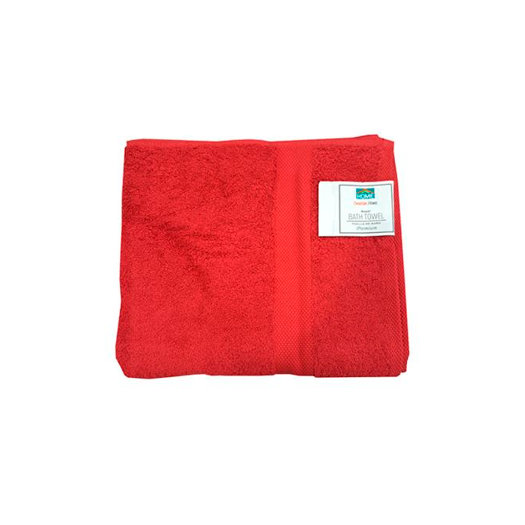 Toalla para baño algodon 27"x54" rojo
