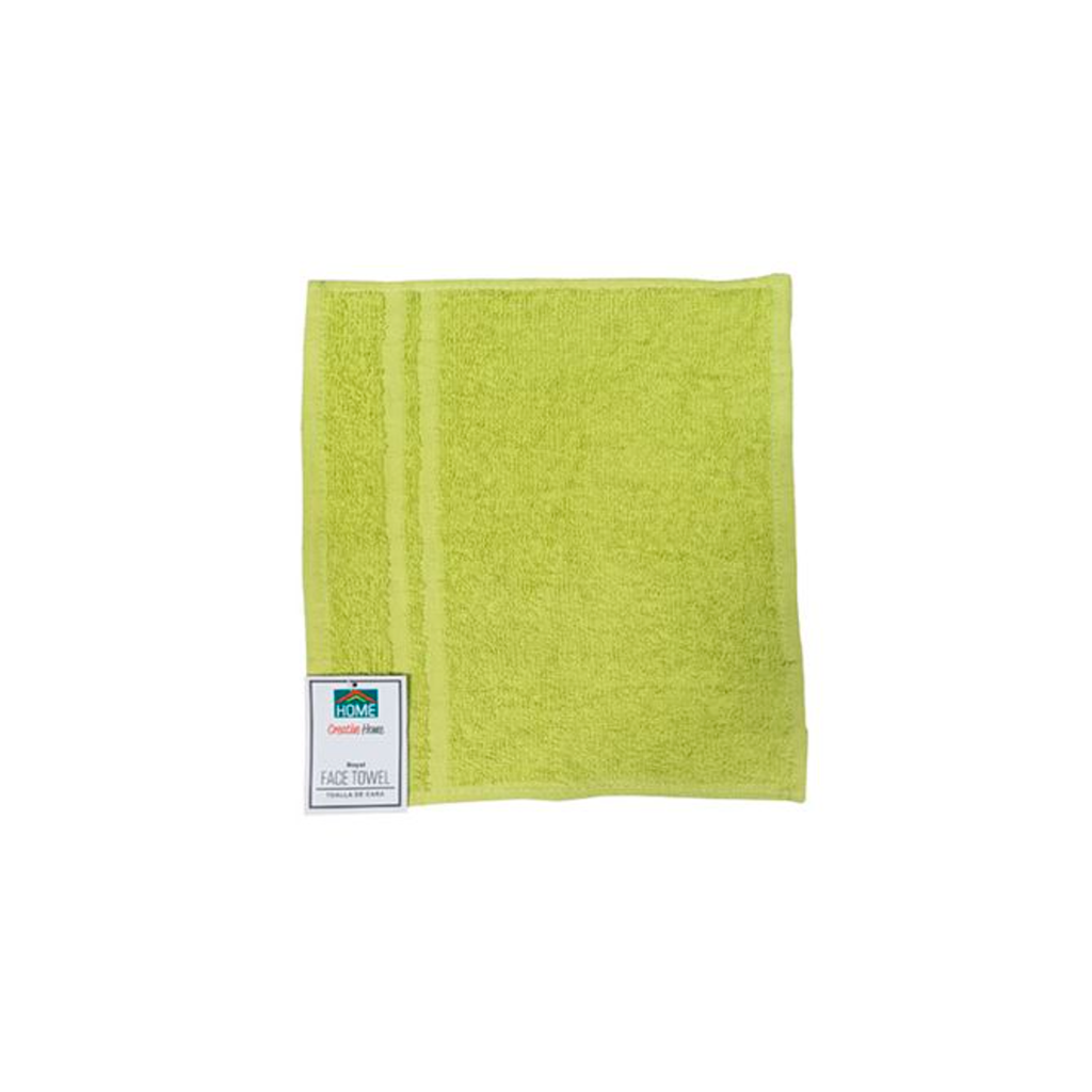 Toalla para cara rectangular 13"x13" lima