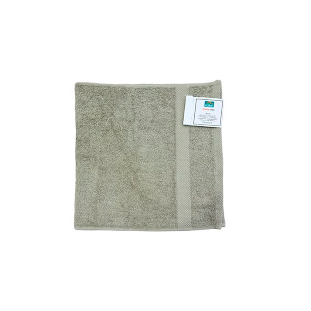 Toalla para mano algodon 16"x28" gris