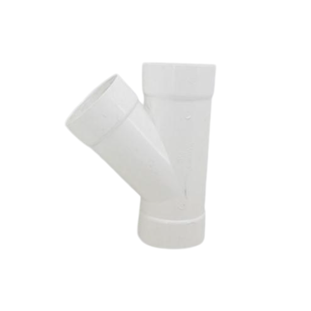 Yee pvc 4" para drenaje sin rosca inyectable durman