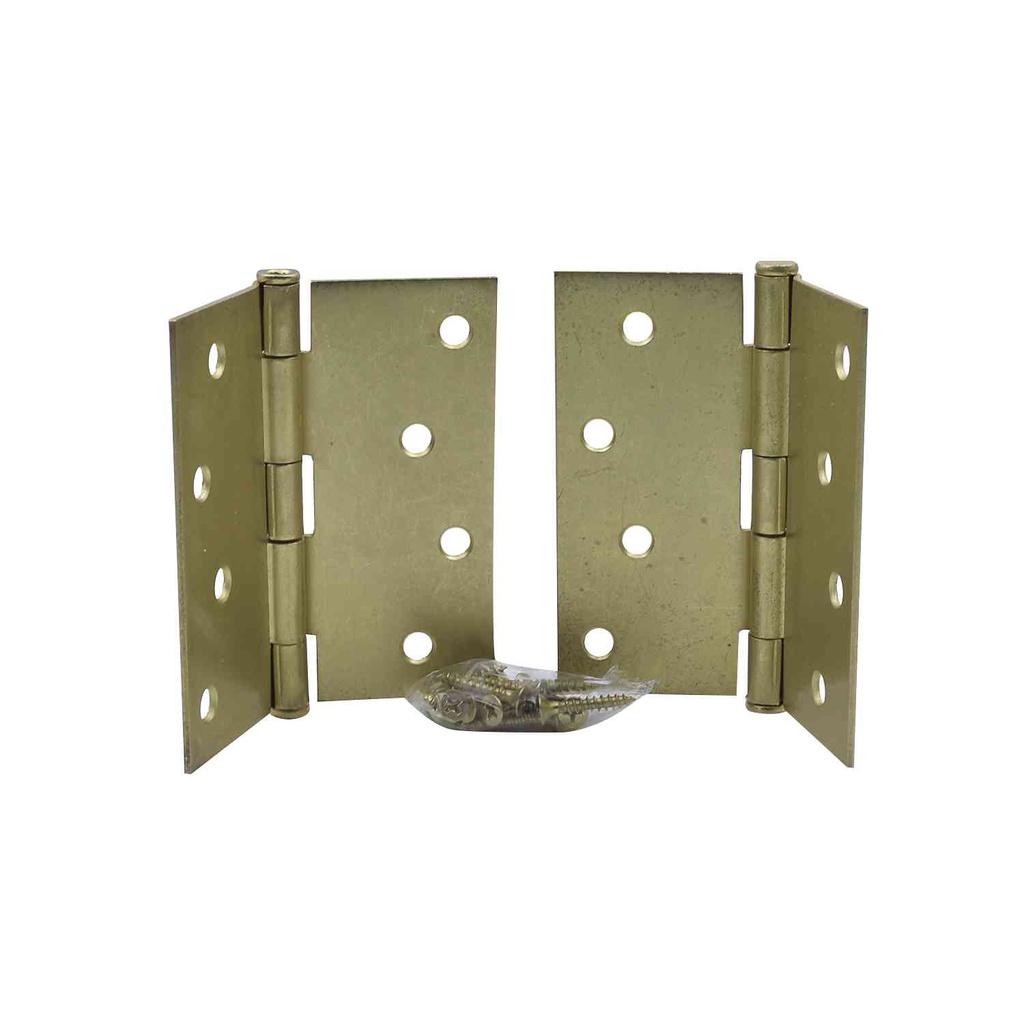 Bisagra china 4"x4" con tornillo 6083-a dorada