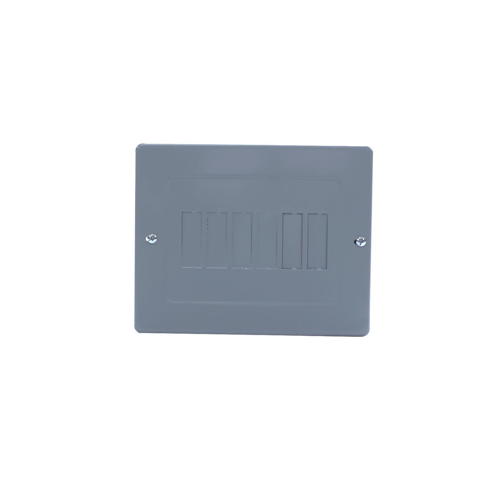 Panel electrico 6 espacios 40 amperios con tapa tls-6 gris