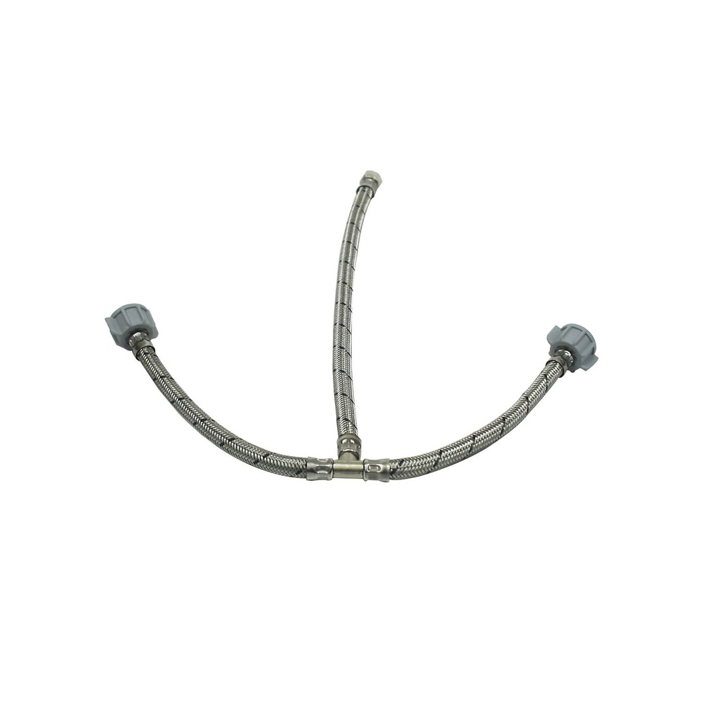 Tubo abasto 1/2"x1/2"x3/8" tipo t coflex eal-v55