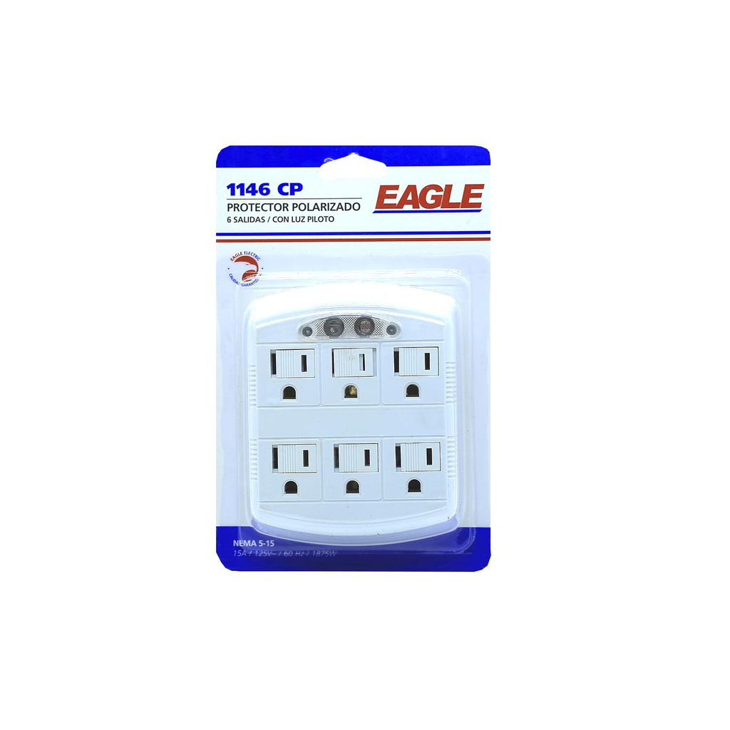 Protector elect 6-ench eagle con seguro 1146cp