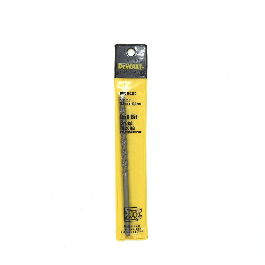 Broca concreto 1/4"x6" dewalt dw540635c