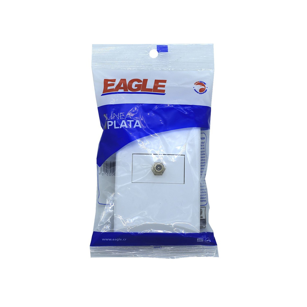 Tomacorriente t.v-cable eagle 1007w empotrable
