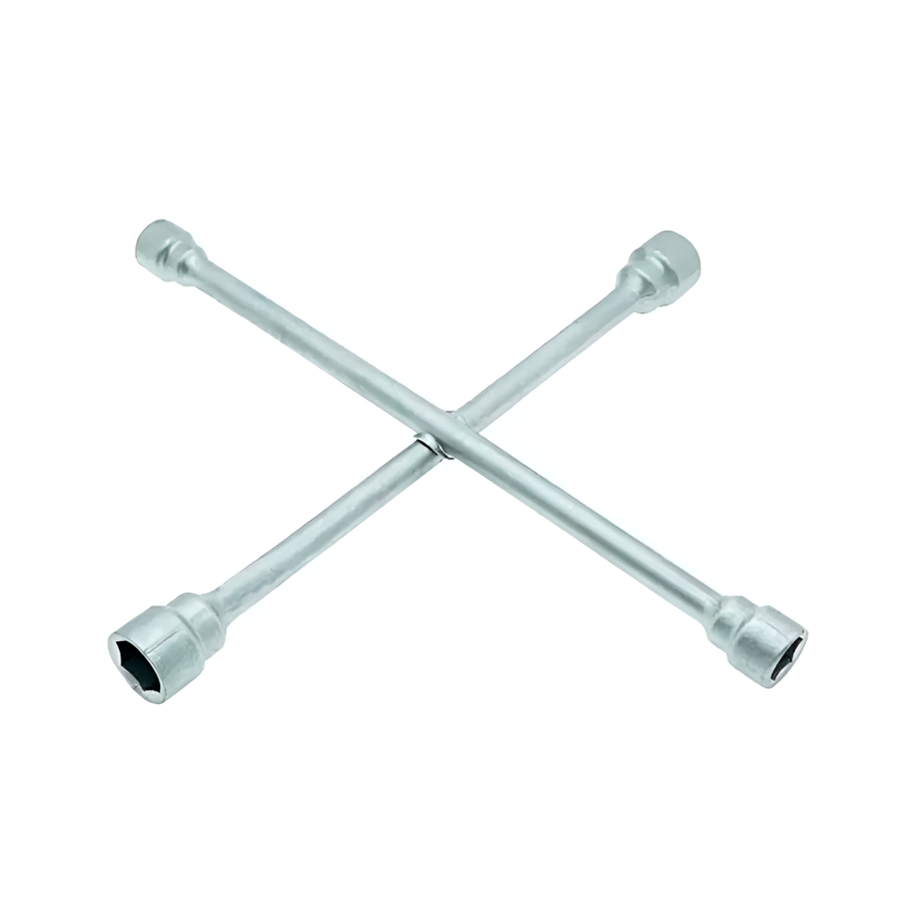 Llave rueda cruz 17x19x21x23mm gris