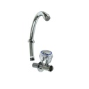 Llave individual lavamanos 1/2" vikingo perilla acrilica 8/kfasl