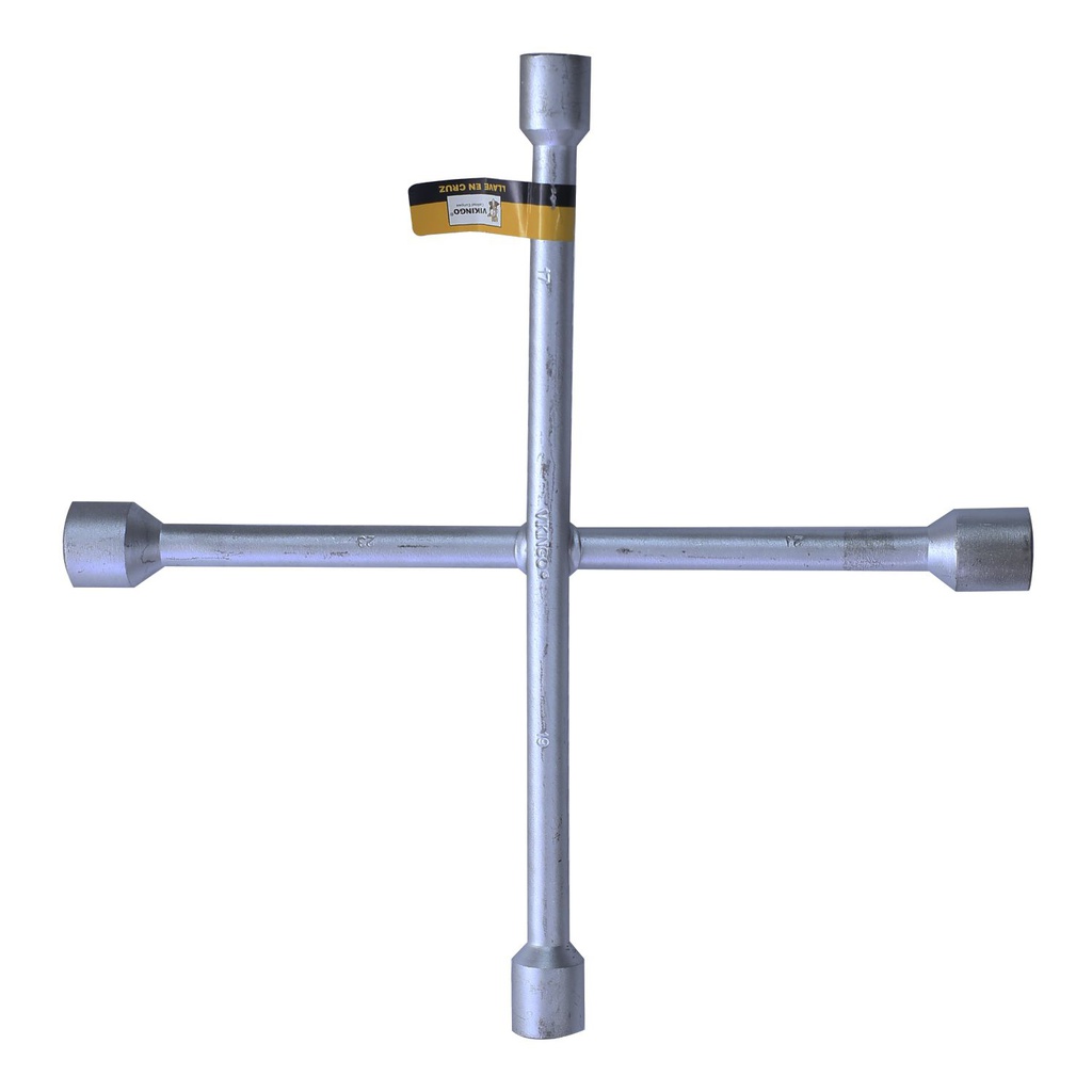 Llave rueda cruz 17x19x21x23mm vikingo plateado