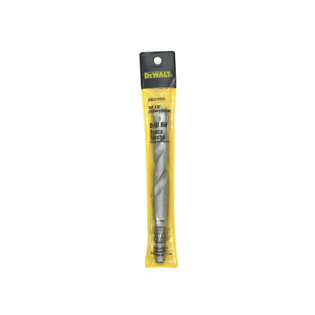Broca concreto 5/8"x6" dewalt dw531600c