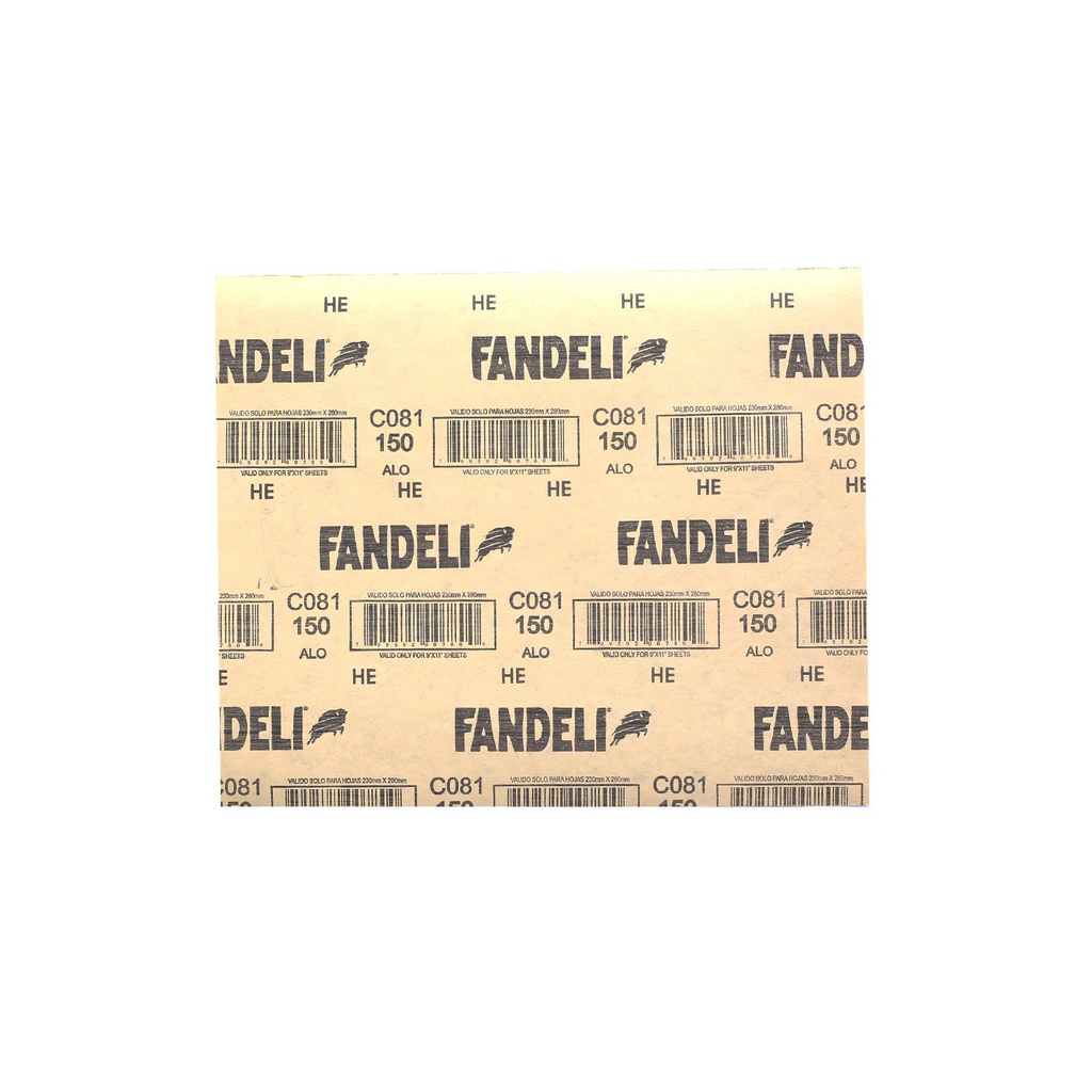 Lija para madera / yeso c081 150 fandel 19920