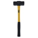 Almadana 4lb cabeza negra con mango de fibra vikingo