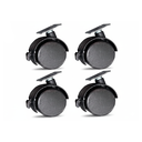 Rodos para mueble nylon 4pc con pin bk 2" 30kg