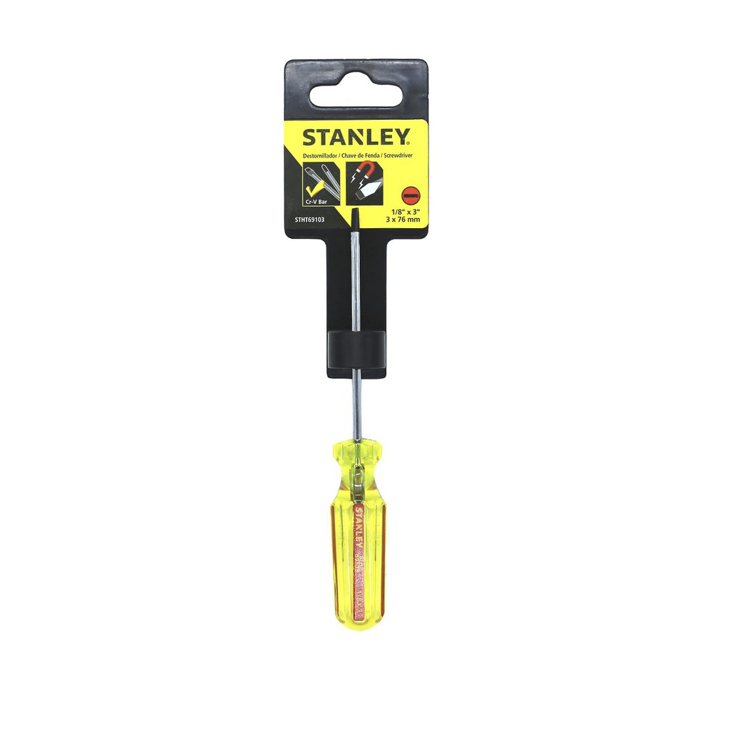 Desarmador plano 1/8x3" stanley 69-103