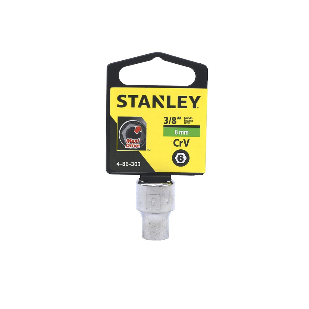 Cubo stanley 6p c 3/8"x8mm 86-303 cromo pulido