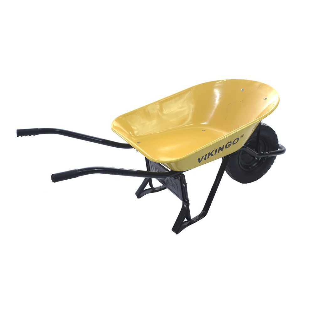 Carreta construcción 6cf llanta inflable vikingo amarilla armada