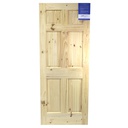 Puerta madera colonial 6 paneles 32"