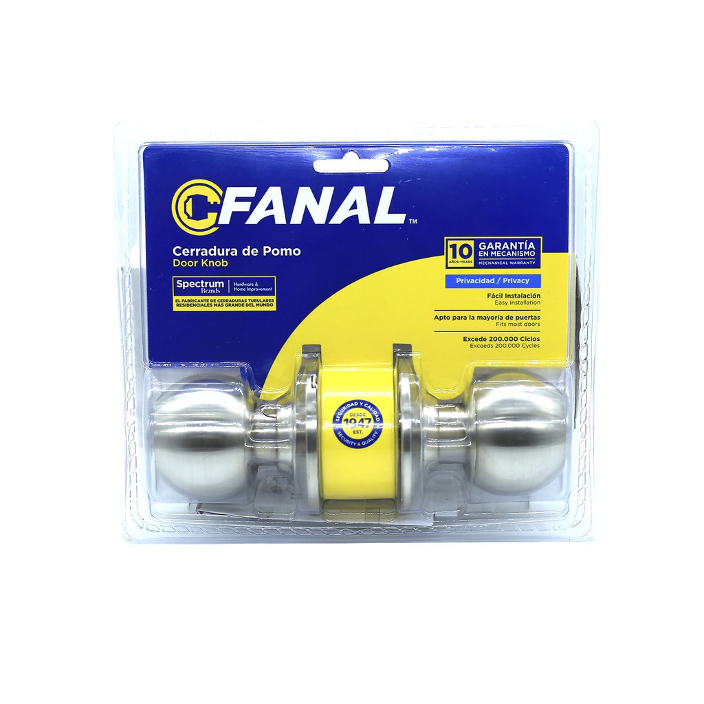 Llavin pelota fanal sin llave 90430-006 satinado