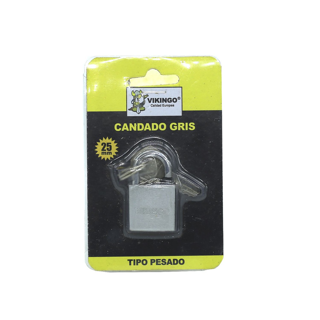 Candado vikingo 25mm gris ipg25
