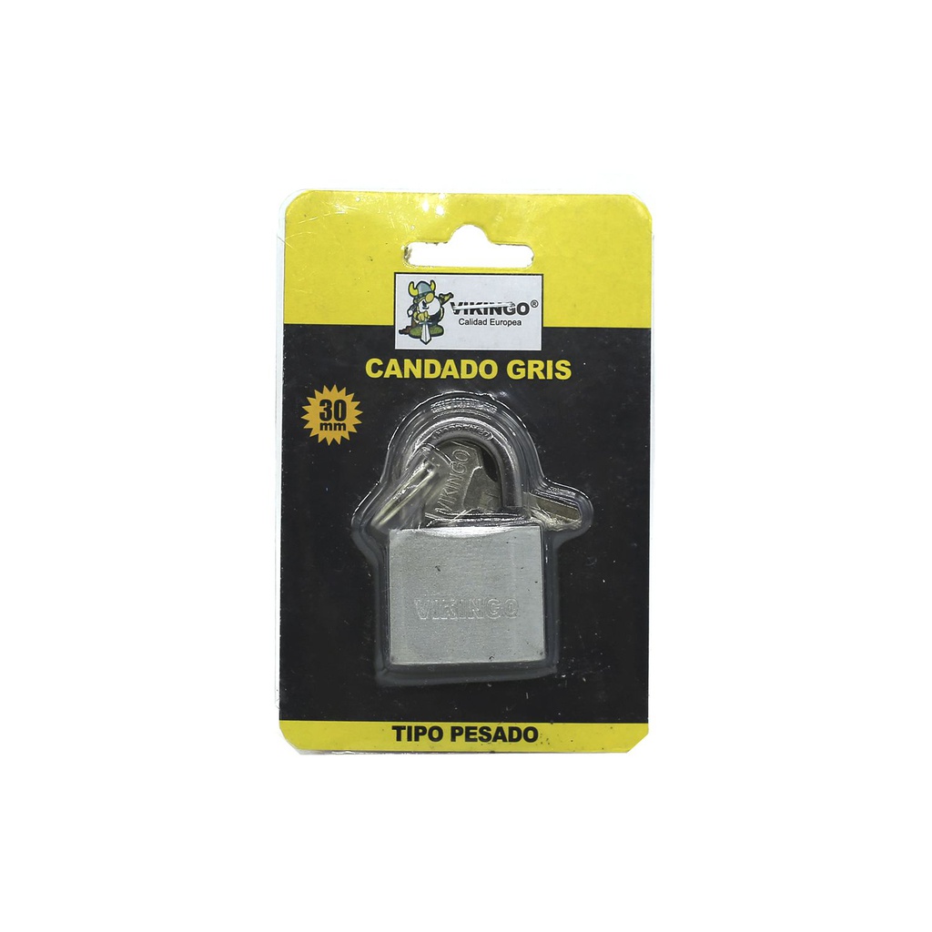 Candado vikingo 30mm gris ipg30