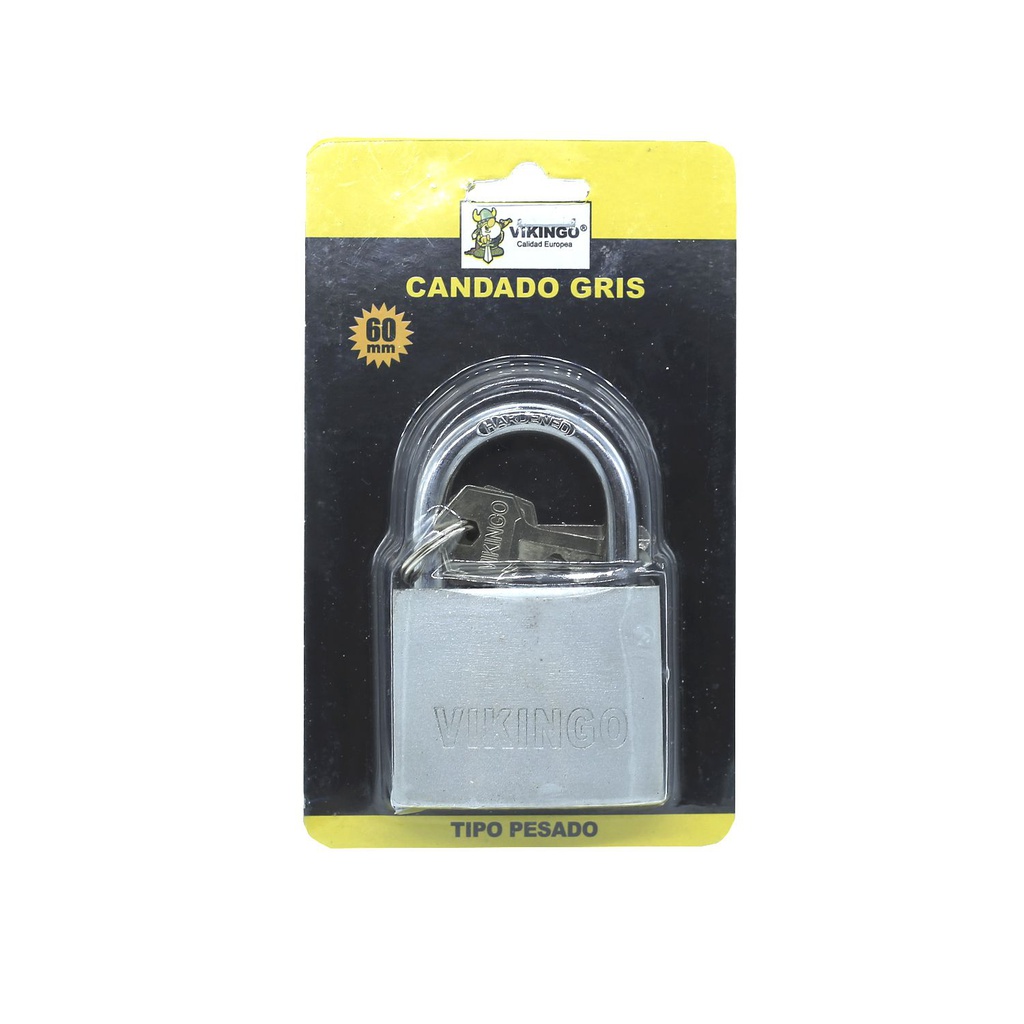 Candado vikingo 60mm gris ipg60